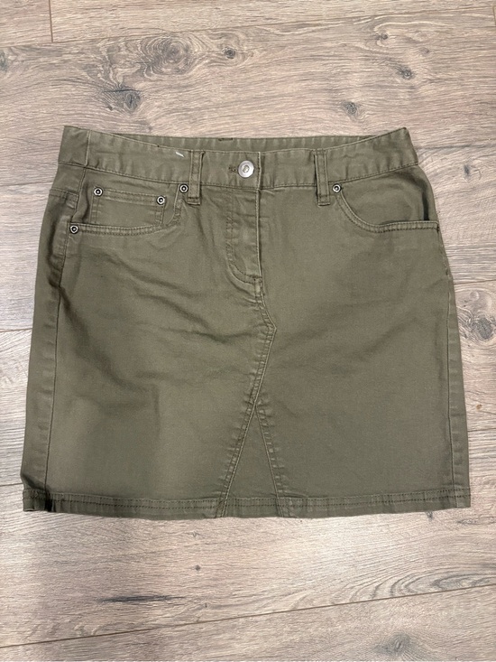 Kenar Dresses & Skirts - Kenar Olive Utility Mini Skirt
